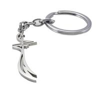 Islam Muslim HZ Zulfiqar Sword Of Imam Ali Stainless Steel Key Ring & Chain