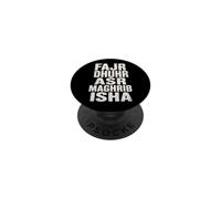 Islamic Call To Prayer Fajr Dhuhr ASR Maghrib Isha Muslim PopSockets PopGrip Adhesivo