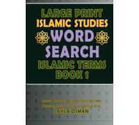 Islamic Studies Word Search Islamic Terms Book 1: Relaxing Brain Games For Adults & Kids