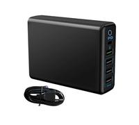 Island 5-port Usb C Charger Wall Charger 1-port Pd with Power Delivery Compatible with Macbook Air 2018, Ipad Pro 2018 And 4 Poweriq Ports Compatible