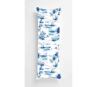 Island Body Pillow Case Cover 50x150cm, Long Backrest Cushion Pillow Protector with Zipper, Decorative Bedding Pillowcase, Soft Body Pillow Cover for Couch Bedroom Sailboat