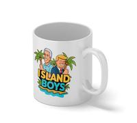 Island Boys Funny Political Satire Mug - Sarcastic News & Politics Coffee Cup - Novelty Gag Gift for Men and Women Blanco taza Mug