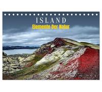 Island - Elemente der Natur (Tischkalender 2026 DIN A5 quer), CALVENDO Monatskalender: Wo Feuer und Eis die Welt formen