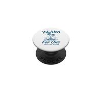 Island For One Déjame Solo Vacaciones Estado de ánimo PopSockets PopGrip Adhesivo