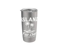 Island For One Déjame Solo Vaso térmico de acero inoxidable de doble pared