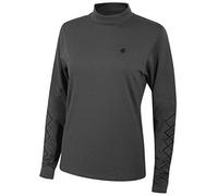 Island GREEN Golf IGLBASE1743 Camiseta Deportiva de Manga Larga para Mujer, Repelente al Agua, Capa Base, Color Gris, Talla 18