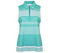 Island Green Golf IGLTS1676 - Camiseta Deportiva para Mujer, Transpirable, Absorbe la Humedad, Ligera, 1/2 con Cremallera, Talla 16