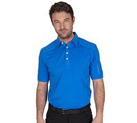 Island Green Golf IGTS1648 CoolPass - Polo Transpirable para Hombre (Talla Mediana), Color Azul Marino