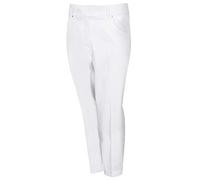 Island GREEN IGLPNT1998 - Pantalón Transpirable para Mujer, Color Blanco, XL, Pierna Corta