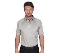 Island GREEN Igts1648-Polo de Punto Superior Polo, Hombre, Battleship Gris/Negro, 3XL