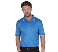 Island GREEN Igts1899 - Polo de Golf para Hombre, con Detalle de canesú Trasero, elástico, de Secado rápido, para Golf, Rendimiento (Paquete de 1)