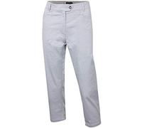 Island Green - Pantalones de compresión para Mujer, Mujer, Pantalones, IGLPNT1818, Gris Plateado/Negro, 44