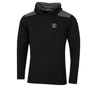 Island Green Sudadera con Capucha para Hombre, Hombre, Camisa de Golf, IGSWT2130_BL/CH_S, Negro/Carbón Marga, S