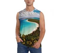 Island of Cuba Activewear - Chaleco sin mangas para hombre, para ejercicio diario, atuendo casual, Negro, XXL