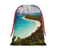 Island of Cuba - Bolsas de regalo con cordón para Navidad, vacaciones, boda, cumpleaños, tamaño M