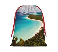 Island of Cuba - Bolsas de regalo con cordón para Navidad, vacaciones, boda, cumpleaños, tamaño S