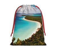 Island of Cuba - Bolsas de regalo con cordón para Navidad, vacaciones, boda, cumpleaños, tamaño S