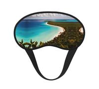 Island of Cuba Print Sleep Solution - Máscara opaca para dormir con orejeras - Viajes Yoga Meditación