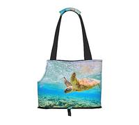 Island Sea Turtle - Transportador portátil para mascotas, bolsa de hombro casual para perros y gatos pequeños a medianos y perros pequeños