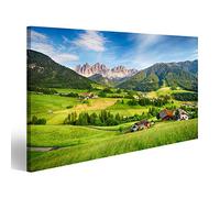 islandburner, Cuadro Cuadros Dolomitas alpinas Montaña Val di Funes listo para colgar PRS