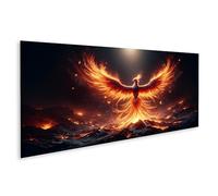 islandburner Cuadro de pared Fénix Vuela Fuego Ardiente de las Cenizas Criaturas Fantásticas en Lienzo Imágenes Imagen Póster