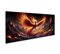 islandburner Cuadro de pared Fénix Vuela Fuego Ardiente de las Cenizas Criaturas Fantásticas en Lienzo Imágenes Imagen Póster