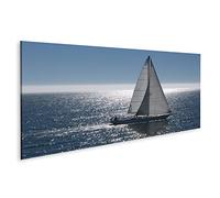 islandburner Cuadro en Lienzo Barco De Vela En Mar En Calma