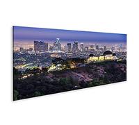 islandburner Cuadro en Lienzo Griffith Obervatory Y Downtown Los Angeles California Usa Skyline Al Amanecer