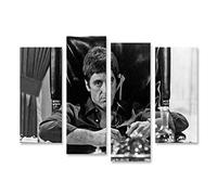 islandburner Cuadro en Lienzo Pacino Scarface Tony Montana Cult Gangster Movie Hollywood Icon V3