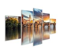 islandburner Cuadro en Lienzo Puente de Carlos de Praga República Checa