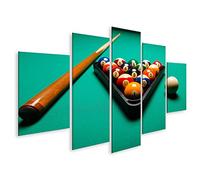islandburner Cuadro Moderno en Lienzo Bolas De Billar En Una Mesa De Billar Hobby Room Cuadros Decoracion Cocina Salon