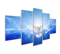 islandburner Cuadro Moderno en Lienzo Espíritu Santo Paloma Cielo Azul Luz Brillante Brilla Cielo Cuadros Decoracion Cocina Salon