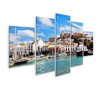 islandburner Cuadro Moderno en Lienzo Ibiza Ciudad Vieja Eivissa España Islas Baleares Cuadros Decoracion Cocina Salon