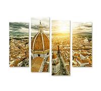 islandburner Cuadro Moderno en Lienzo Panorama Florencia Italia Basilica Di Santa Maria Del Fiore Cuadros Decoracion Cocina Salon