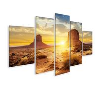 islandburner Cuadro Moderno en Lienzo Sunset Canyon Three Sisters Monument Valley Usa Cuadros Decoracion Cocina Salon