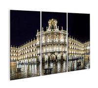 islandburner Cuadro Plaza Mayor de Salamanca de Noche, España Decoracion de Pared Impresión Artística