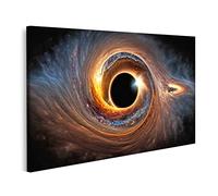 islandburner Cuadro sobre lienzo agujero negro universo Wormhole Galaxia Espacio Agujero Negro Universo Gusano Cuadros Impresiones Mural Decoración de pared