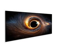 islandburner Cuadro sobre lienzo agujero negro universo Wormhole Galaxia Espacio Agujero Negro Universo Gusano Cuadros Impresiones Mural Decoración de pared