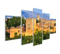 islandburner Cuadro sobre lienzo Alhambra Granada en la luz de la tarde España Arquitectura Imágenes Murales Póster
