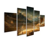 islandburner Cuadro sobre lienzo Antiguo Coliseo Romano durante una batalla de gladiadores Imágenes Murales Póster