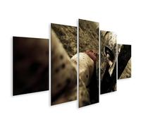 islandburner Cuadro sobre lienzo antiguo de guerrero antiguo estilo histórico - 5 piezas