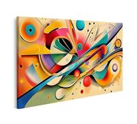 islandburner Cuadro sobre lienzo Arte abstracto Kandinsky con colores vivos y formas imágenes murales carteles