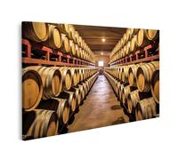 islandburner Cuadro sobre lienzo barriles de vino apilados bodega viñedo imágenes murales carteles