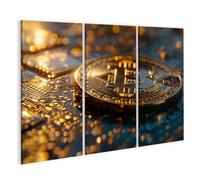 islandburner cuadro sobre lienzo Bitcoin Cryptocurrency Electronic Board Imágenes Murales Póster