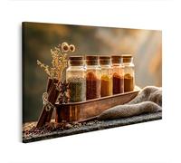 islandburner Cuadro sobre lienzo cálido paraíso de especias mural cocina perfecto para gourmets - Edición U2