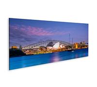 islandburner Cuadro sobre lienzo Centro de Sydney Skyline en Australia Puesta de sol Imágenes Murales Póster