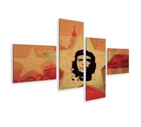 islandburner Cuadro sobre lienzo Che Guevara Cuba Estilo Retro Arte Póster Cuadros Cuadros Murales 150 x 80 cm