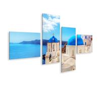 islandburner, Cuadro sobre lienzo Ciudad Oia en la isla de Santorini, Grecia. Póster en lienzo