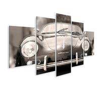 islandburner Cuadro sobre lienzo Coche deportivo clásico Nostalgia sobre cuatro ruedas Retro Elegancia Cuadros Murales Póster