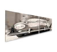 islandburner Cuadro sobre lienzo Coche deportivo clásico Nostalgia sobre cuatro ruedas Retro Elegancia Cuadros Murales Póster